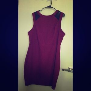 Wine colored dress